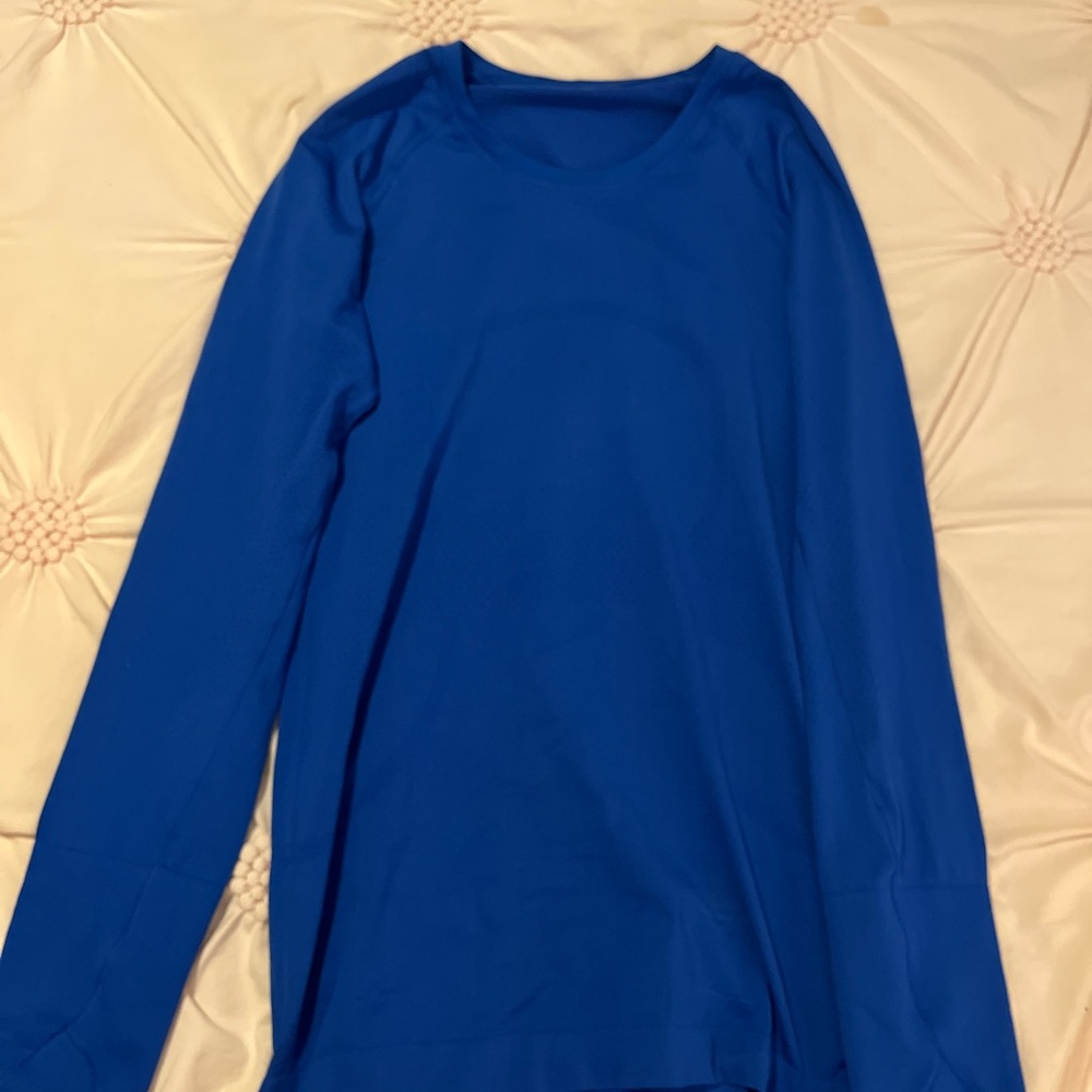 Lululemon Athletica Royal Blue Long Sleeve Shirt